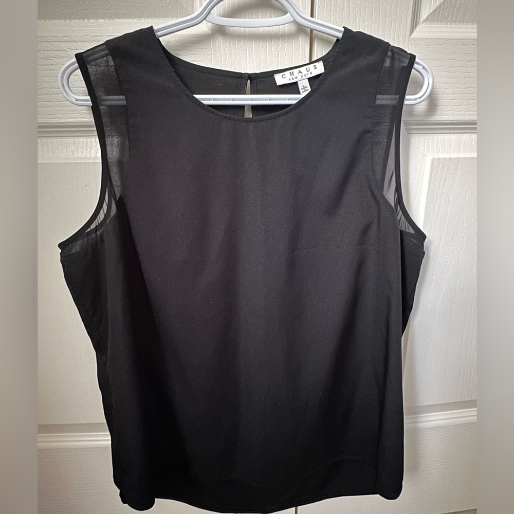 CHAUS NEW YORK Black Blouse
